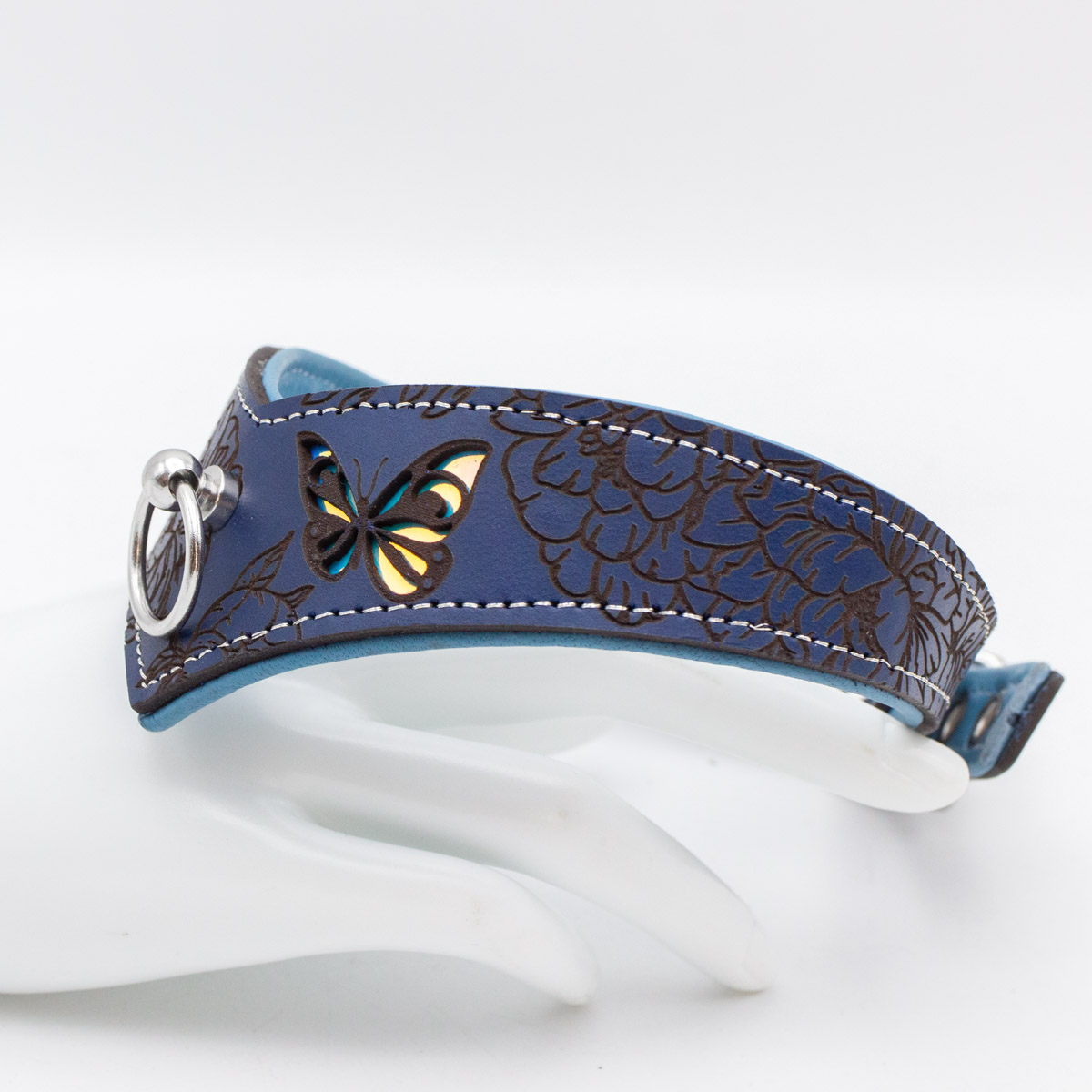 Halsband "Peony No. 1" - Silver Moonlight – Bild 3