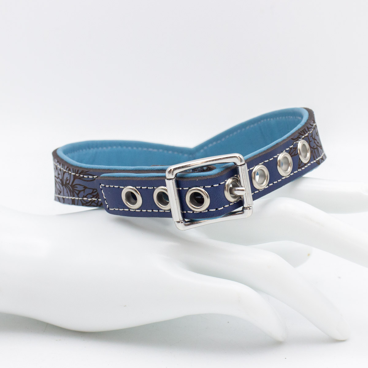 Halsband "Peony No. 1" - Silver Moonlight – Bild 9