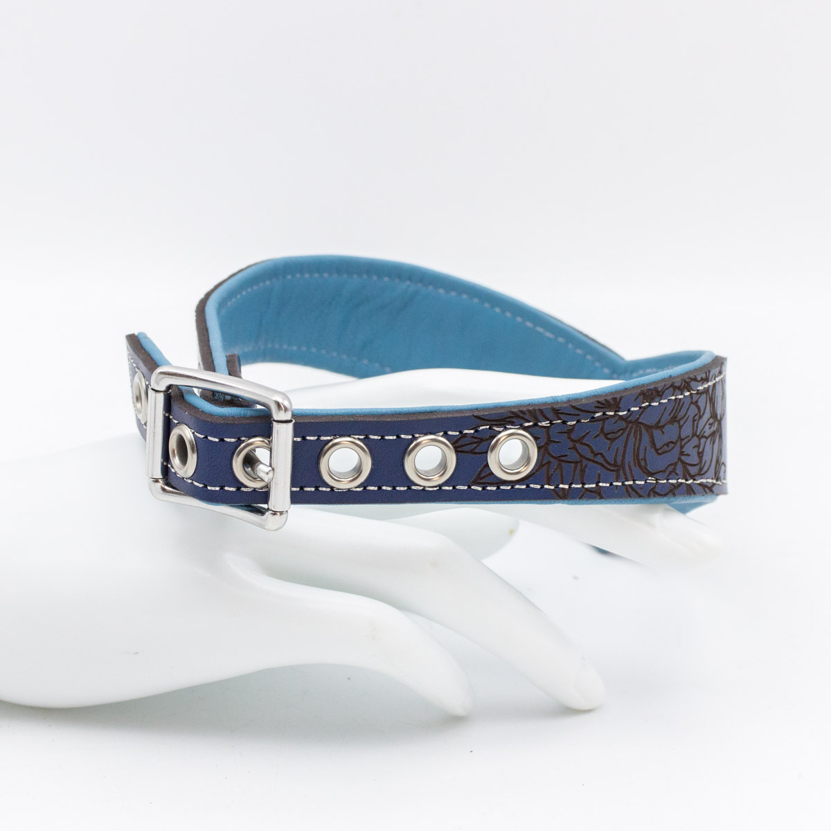 Halsband "Peony No. 1" - Silver Moonlight – Bild 8