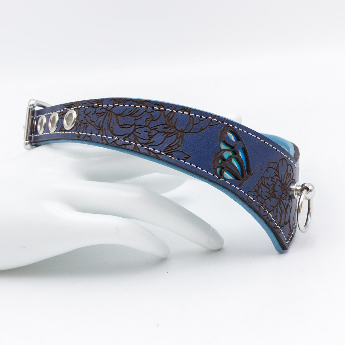 Halsband "Peony No. 1" - Silver Moonlight – Bild 6