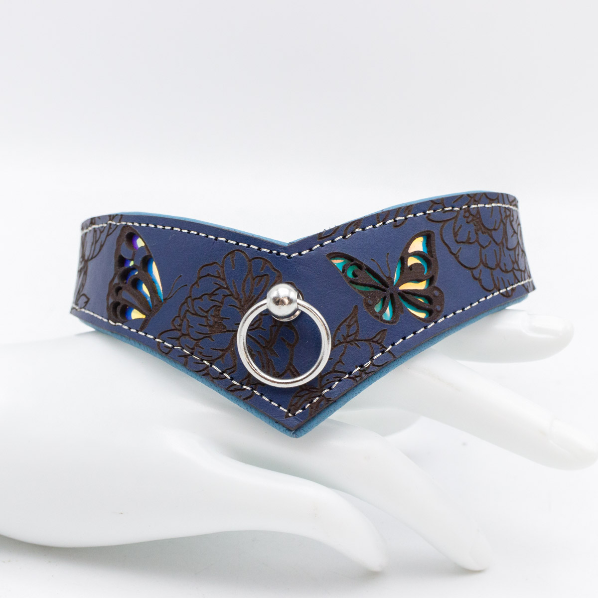 Halsband "Peony No. 1" - Silver Moonlight – Bild 2